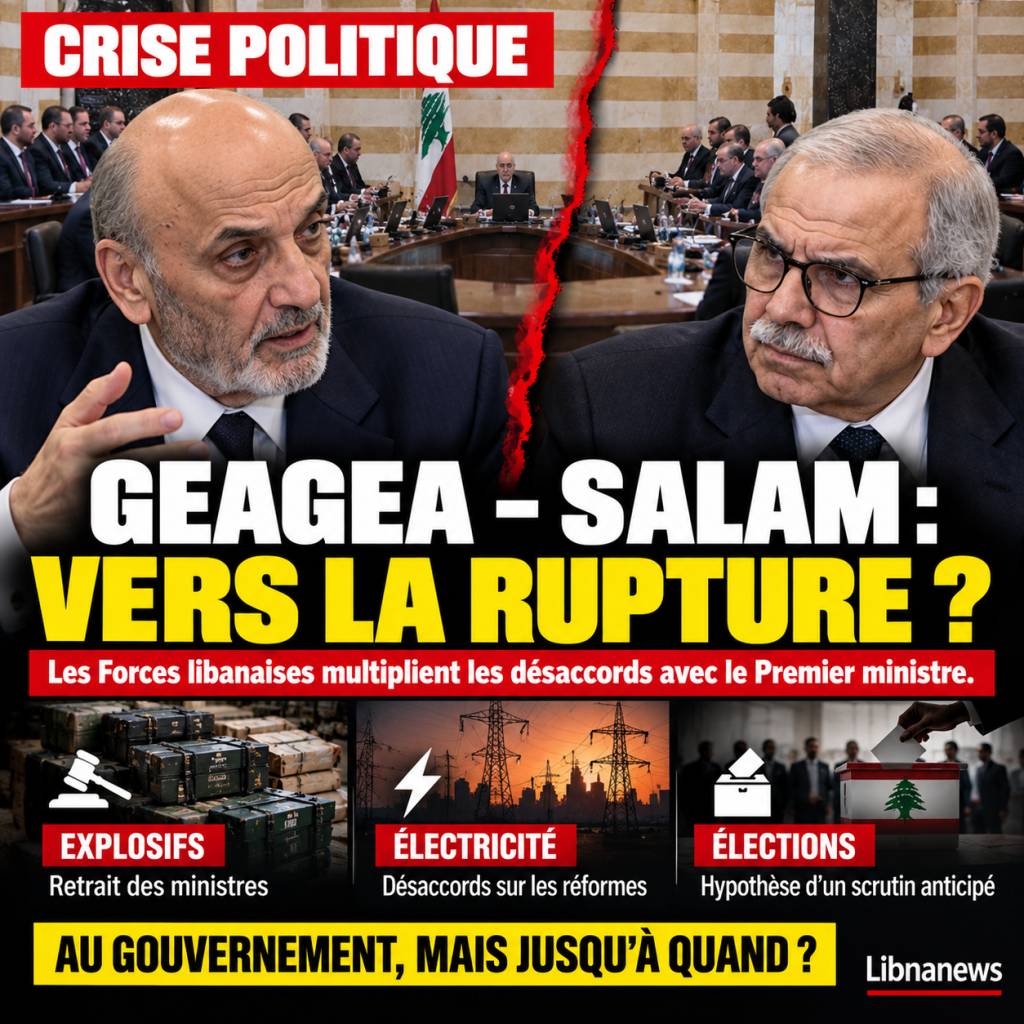 Les Forces libanaises préparent-elles leur rupture avec Nawaf Salam ? Les coulisses d’une crise qui dépasse les explosifs