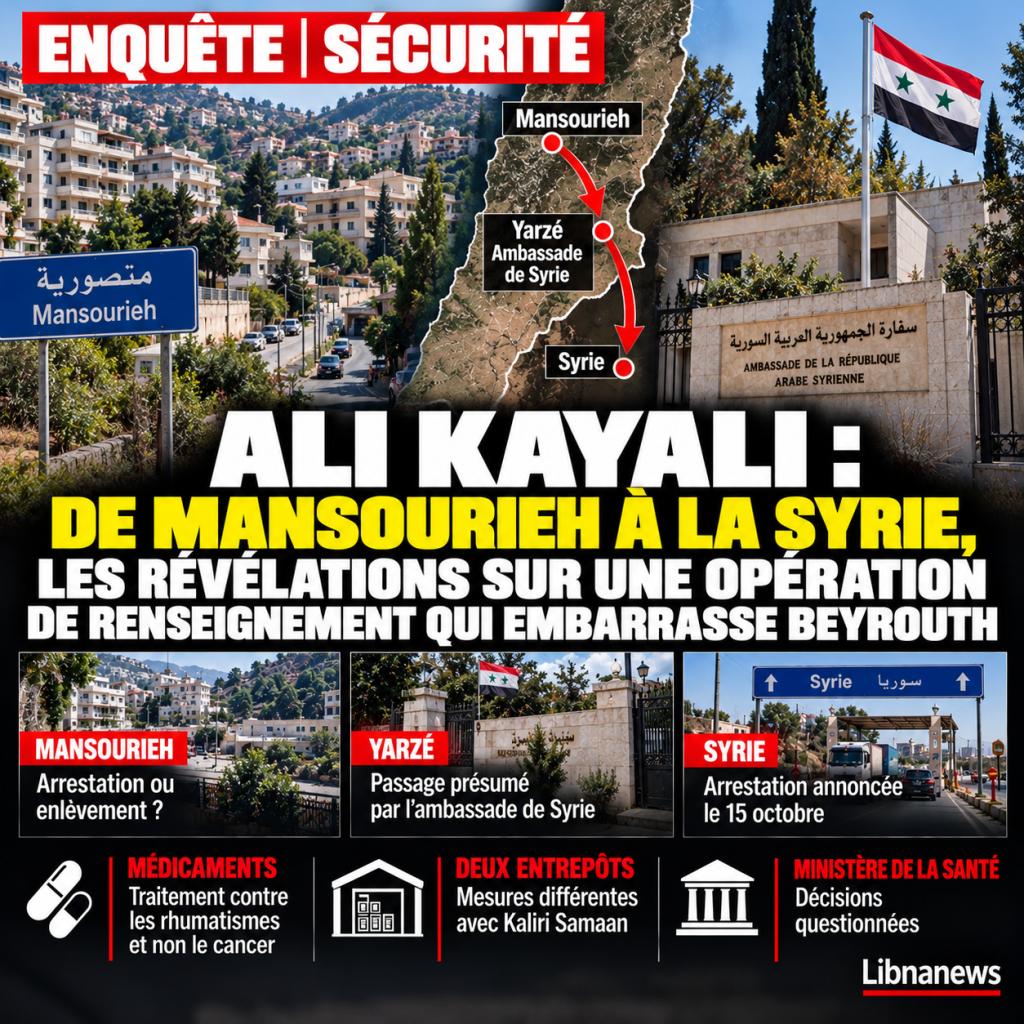 Ali Kayali : de Mansourieh à la Syrie, les révélations sur une opération de renseignement qui embarrasse Beyrouth
