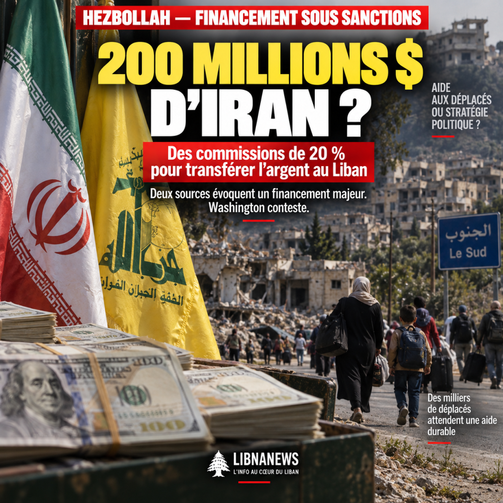 Hezbollah : les 200 millions de dollars attribués à l’Iran et le prix exorbitant des circuits financiers sous sanctions