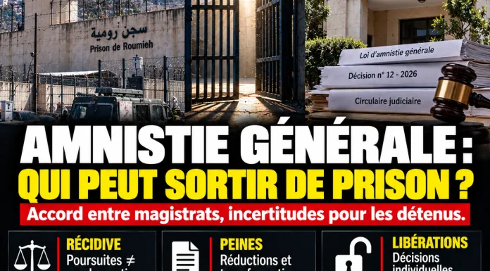 Amnistie générale au Liban : derrière l’accord des magistrats, une bataille sur les peines et les libérations