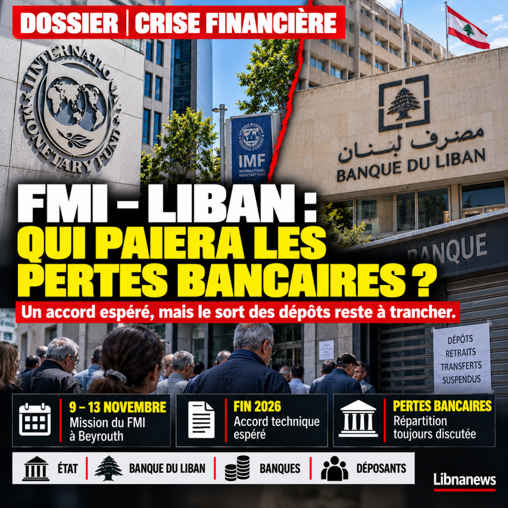 FMI et Liban : une mission attendue en novembre, un accord espéré avant la fin de l’année et la question explosive des pertes bancaires