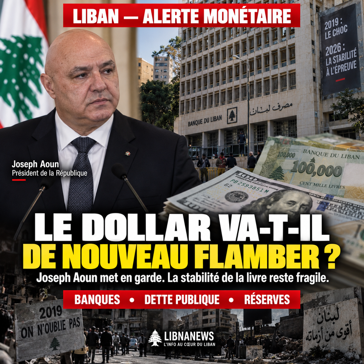 Le Liban peut-il éviter une nouvelle crise monétaire ? Derrière les mises en garde de Joseph Aoun, les fragilités d’une stabilité sous surveillance